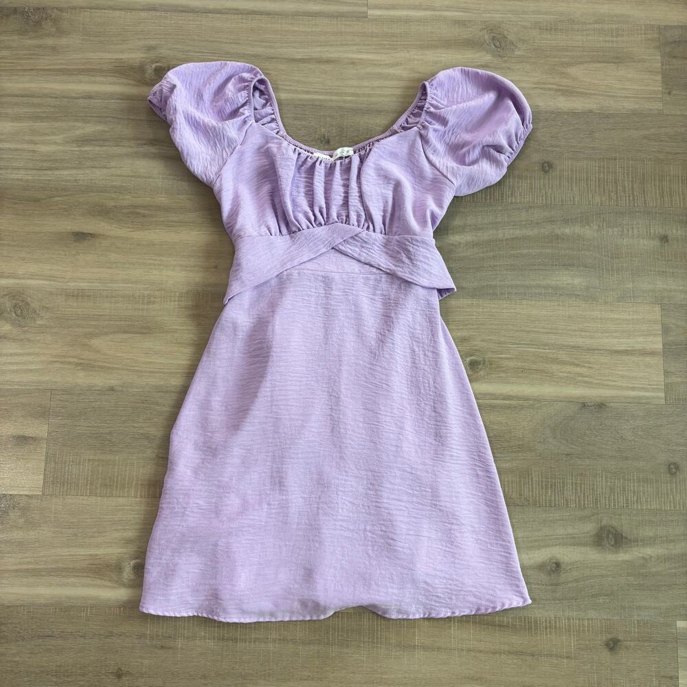 Altar'd State Light Purple Short Sleeve Dress Women Size Small